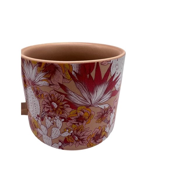 Starbucks 14oz Coffee mug cup pink Desert Design Cactus Florals Stackable Cacti - Picture 4 of 8